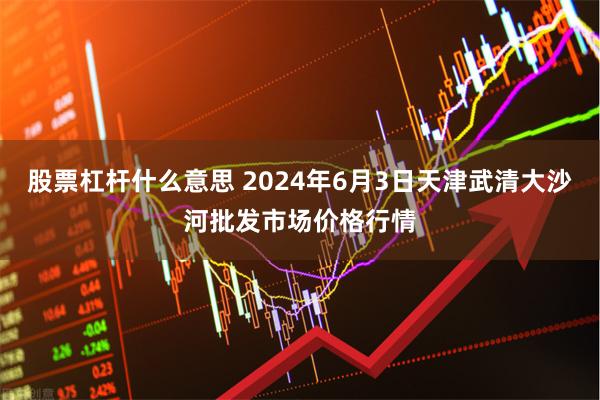 股票杠杆什么意思 2024年6月3日天津武清大沙河批发市场价格行情